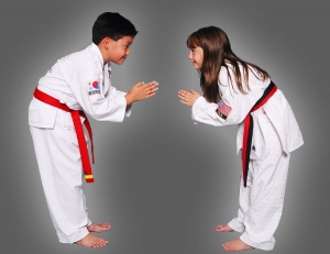 Martial Arts Kids Bowing